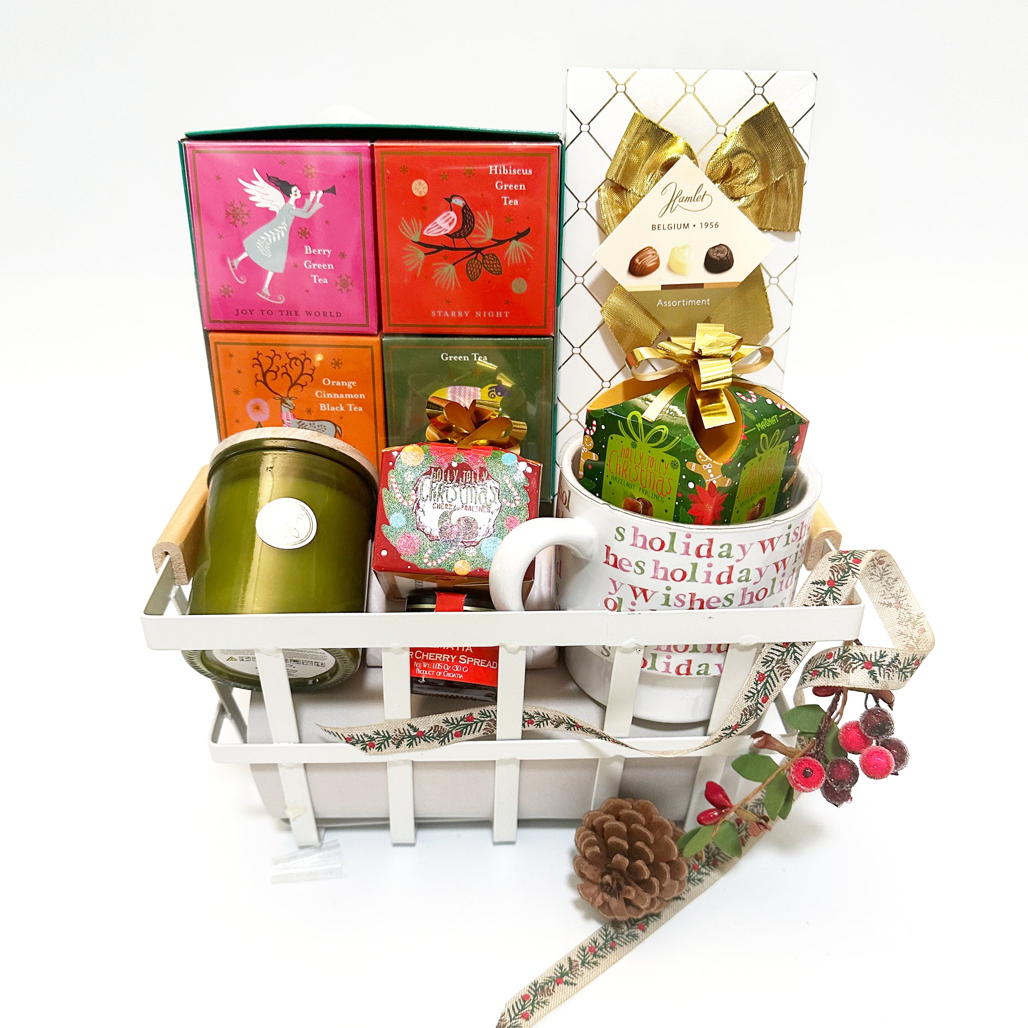 Best Wishes Holiday Gift Basket - Benzie Gifts