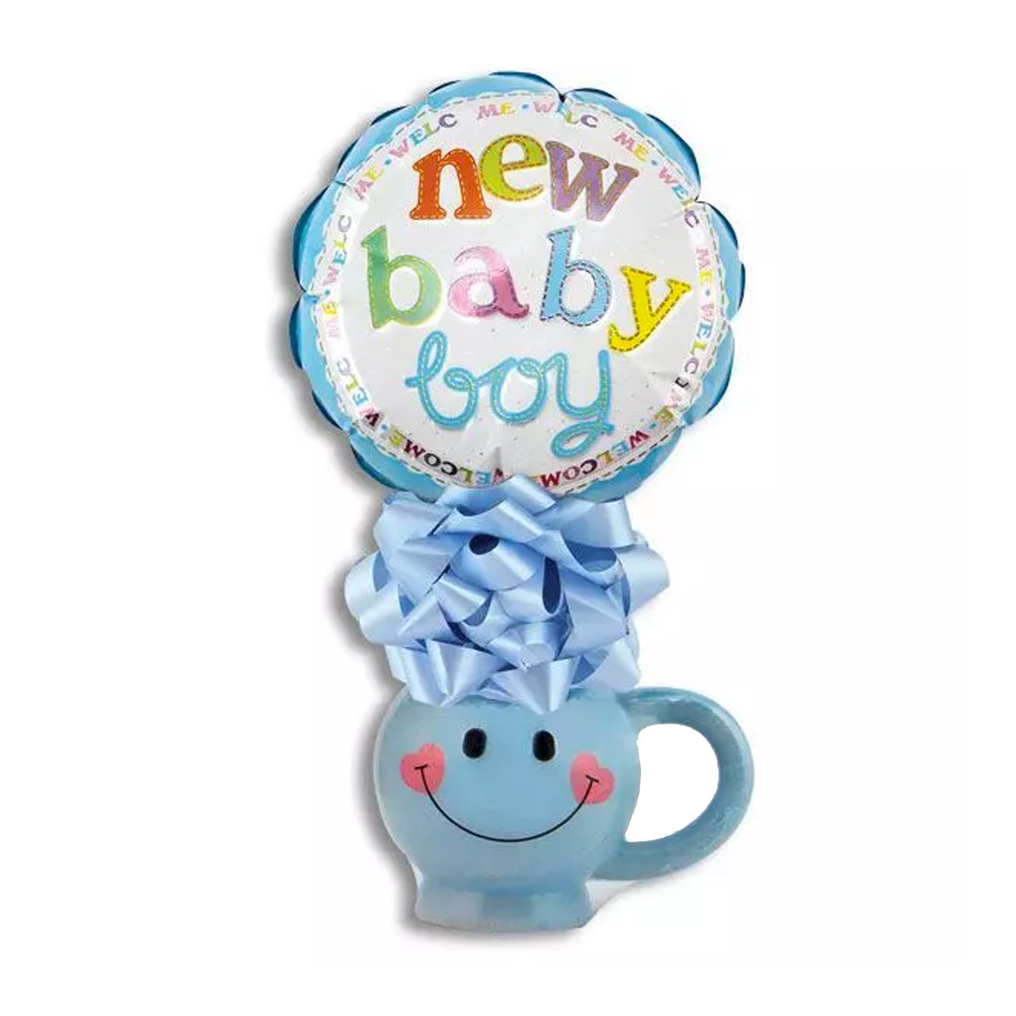 Baby Smiley Mug Kelliloons with Mints - Boy - Benzie Gifts