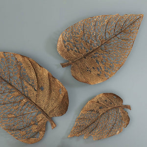 Birch Leaf Wall Art Copper - Benzie Gifts